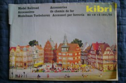 PCH/82 Catalogo KIBRI Model Railroad - Accessories 1991-92/treni/ferrovie/HO + N + Z - Grossbritannien