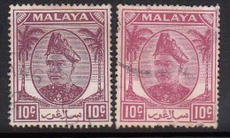 10c Colour Used Selangor 1949, Malaya - Selangor