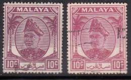 10c Colour Used Selangor 1949, Malaya - Selangor