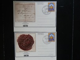 43/542   2  CP OBL. LIECHTENSTEIN - Stamped Stationery