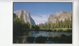 BF18667 El Capitan Bridal Viel Falls And The Me  Yosemite  USA  Front/back Image - Yosemite