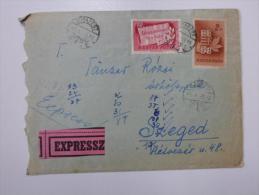 Hungary -Cover - 1949 - Budapest Szeged - Expressz  Feladó Tänzer Mór  Ganz Waggon Gyár   J1213.11 - Covers & Documents