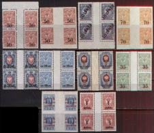 RUSSIA - GOOD  LOT  -  GUTTER PAIRS  In Block Of  4 - **MNH - Nuevos