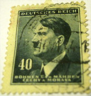 Bohemia And Moravia 1942 Adolf Hitler 40 - Used - Sonstige & Ohne Zuordnung