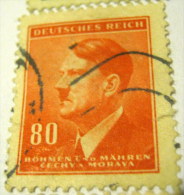 Bohemia And Moravia 1942 Adolf Hitler 80 - Used - Other & Unclassified