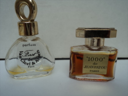 PATOU " 1000" MINI PLEINE + VAN CLEEF & ARPELS " FIRST"  LA + PETITE  ( VIDE)  VOIR  ET LIRE !!! - Miniatures Womens' Fragrances (without Box)