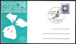 Yugoslavia 1947, Card "Zagreb Flower Fair" W./ Special Postmark "Zagreb", Ref.bbzg - Storia Postale