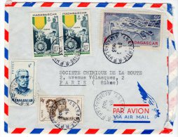 MADAGASCAR - LETTRE Pour Paris Le 08/06/1953 - Briefe U. Dokumente