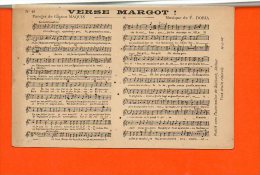 MUSIQUE - Partition - VERSE MARGOT Paroles De Gaston MAQUIS Musique De F. DORIA - Musique