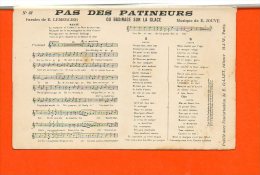 MUSIQUE - Partition - Pas Des PATINEURS - Paroles De E. LEMERCIER - Musique De E. JOUVE - Musique