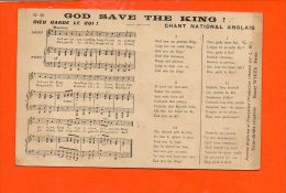 MUSIQUE - Partition - GOD SAVE THE KING ! Chant National Anglais - Henry WYKES - Musique