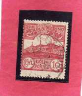 SAN MARINO 1903 VEDUTA VIEW  LANDSCAPES  CENT. 10  TIMBRATO USED - Used Stamps