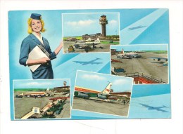 M2069 LAZIO Roma Fiumicino Aeroporto 1964 Viaggiata - Fiumicino