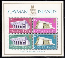 Cayman Islands MNH Scott #303a Souvenir Sheet Of 4 New Government Buildings - Cayman (Isole)