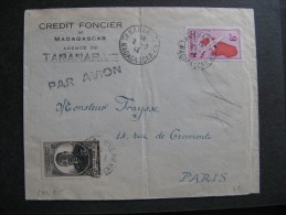 Col25.  TB Enveloppe De TANANARIVE à Paris. Datée Du 02/03/1948 - Brieven En Documenten