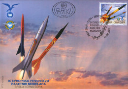 SERBIA And MONTENEGRO 2003 FAI IX European Championship Of Rocket Modeling FDC - Nuevos