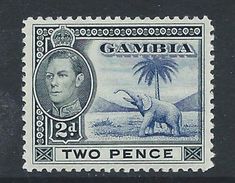 Gambia 1938 - 2d Blue & Black SG153 HM Cat £15 SG2018 For MNH - Gambia (...-1964)