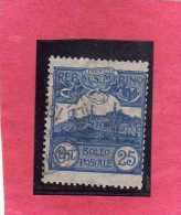 SAN MARINO 1903 VEDUTA VIEW  LANDSCAPES  CENT. 25  TIMBRATO USED - Used Stamps