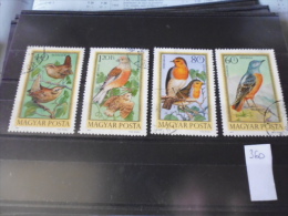 HONGRIE TIMBRE OU SERIE  YVERT N° 360.......364 - Used Stamps