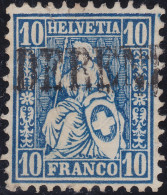 Heimat SO DERENDINGEN ~186? Langstempel Auf 10Rp Blau Sitzende Helvetia - Gebruikt