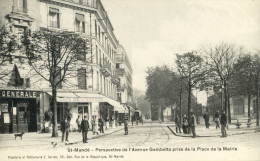 CPA ( Banque B4) SOCIETE GENERALE  ST MANDE Pespective De L Avenue Gambetta - Banques