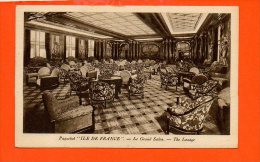 Bateaux - Paquebot  - Ile De France - Le Grand Salon - Steamers