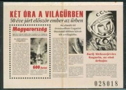 HUNGARY 2011 SPACE Astronauts YURIY GAGARIN - Fine S/S MNH - Unused Stamps