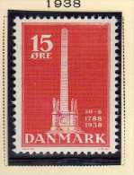 Danemark (1938) -   "Thorvalsen" Neufs* - Ungebraucht