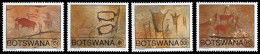 (130) Botswana  1991 Rock Paintings / Archeology / Felszeichnungen  ** / Mnh  Michel 489-92 - Botswana (1966-...)
