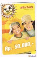 INDONESIA  - INDOSAT  (GSM RECHARGE) - MENTARI: BOYS     - USED -  RIF. 8740 - Indonesia