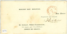 MILITAIR * GESCHREVEN  BRIEF Uit 1852 Van AMSTERDAM Aan De BURGEMEESTER Te  HELDER  (8562) - ...-1852 Vorläufer