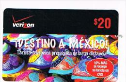 STATI UNITI (USA) - (REMOTE)   VERIZON     - IDESTINO  A  MEXICO   - MINT  -  RIF. 8749 - Andere & Zonder Classificatie