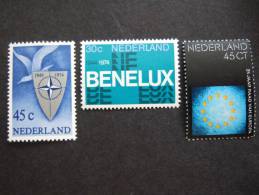 NETHERLANDS   1974  NVPH   1055/57      MNH **    (P58-055) - Unused Stamps