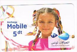 TUNISIA  -  TELECOM  (GSM RECHARGE) - GIRL     -  USED -  RIF. 8753 - Tunesië