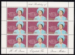Cayman Islands MNH Scott #443 Sheet Of 9 20c Queen Mother - 80th Birthday - Kaimaninseln