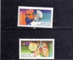 PORTOGALLO - PORTUGAL 1982 SCOPERTA DEL BACILLO DELLA TUBERCOLOSI DA ROBERT KOCK MNH - Neufs