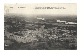 Cp, 18, Satur, Vue Génrale De La Ville,, Et Le SBords De La Loire, Le Viaduc, Vue Prise De Sancerre,  Voyagée - Saint-Satur