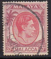 35c Malacca Used 1949,  King George VI Definitives, Malaya - Malacca