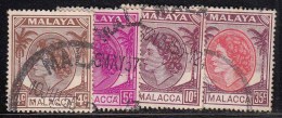 4v Malacca QE Used 1954, Malaya (sample Image) - Malacca