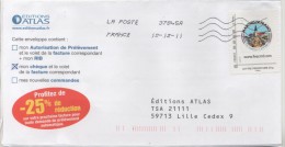 TIMBRE COLLECTORS SUR LETTRE ENTIERE DE 2011 -  LES MARCHES DE FRANCE - VOIR LE SCANNER - Collectors