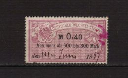 Timbre  DEUTSCHER WECHSEL-STEMPEL De 1887 - Autres & Non Classés