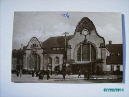 M GLADBACH    BAHNHOF  GARE  RAILWAY STATION , OLD POSTCARD, 0 - Moenchengladbach