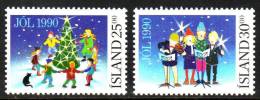 ISLANDE 1990 - Noel 1990 - 2v Neuf ** (MNH) - Ungebraucht