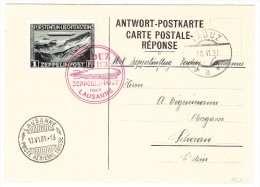 Zeppelin-Post 10.VI.31 Vaduz Nach Lausanne Mit Ankunfts-Stempel Und Retour Nach Schaan Am 11.VI. - Posta Aerea