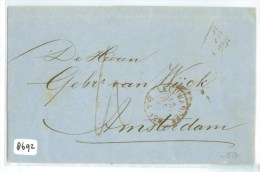 HANDGESCHREVEN BRIEF Uit 1869 Van LEEUWARDEN Naar AMSTERDAM  (8692) - Lettres & Documents