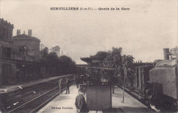 SURVILLIERS,  Quais De La Gare, Circulée En FM, Voir Deux Scans, Carte Pas Courante - Survilliers