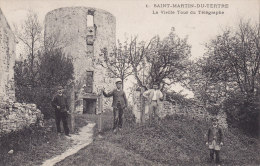 SAINT MARTIN DU TERTRE,  La Vieille Tour Du Telegraphe, Circulée - Saint-Martin-du-Tertre