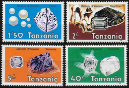 TANZANIE Mineraux, Yvert N° 280A/D ** MNH, Neuf Sans Charniere - Minéraux