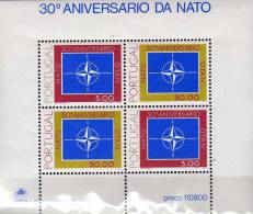 Windrose NATO 1979 Portugal 1439/0+Block 26 ** 8€ Beitritt Zum Bündnis Emblem Stern M/s OTAN Bloc Ss Stars Sheet Bf CEPT - NATO