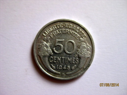 50 Centimes Morlon 1945 B - 50 Centimes